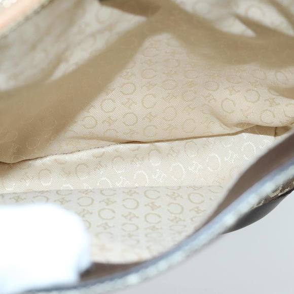 CELINE C Macadam Canvas Hand Bag Brown Gold Auth 98064 - Picture 11 of 16